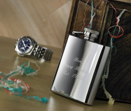 3oz Engraved Hip Flask & Personalised Hip Flask