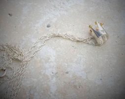Silver And Gold Princess Crown Necklace - crown_ko13
