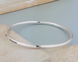 The Moment In Time Silver Bangle
