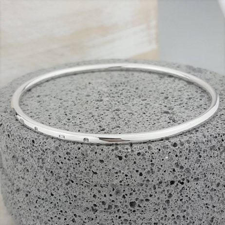 The Personalised Sterling Silver Bangle