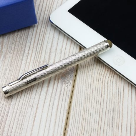 Personalised Pen - Sterling Silver Smart Stylus Touch Personalised Pen. Luxury Pen Engraved In Hallmarked Sterling Silver with Free Engraving. Gift Wrap + Next Day UK Delivery!
