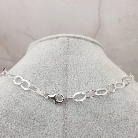 Silver hammered chain at The Online Gifts Company