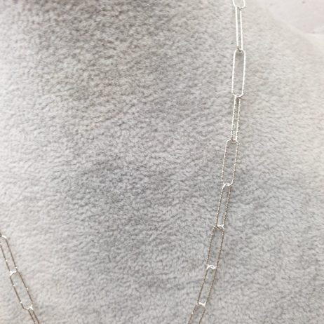 Silver paperclip chain at The Online Gifts Company